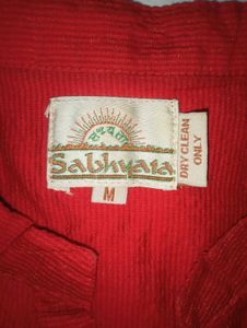 New Red Shoulder Embroidered Long Kurta