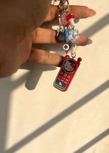 Y2K Hello Kitty Charm Keychain