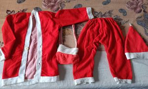 Kids Santa Claus Christmas Costume – Red & White D