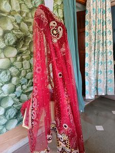 Maroon Bridal Heavy Work Lehenga