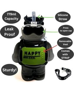 Cute Bear 779ml Spill-Proof Water Bottle for Kids