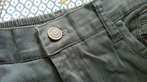 Black Ash Cotton Jeans Pant .