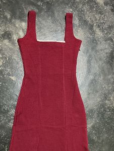 Ruby Red Gingham Dress