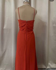 Elegant Orange Evening Gown