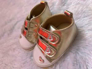 Sparkly Gold Baby Shoes