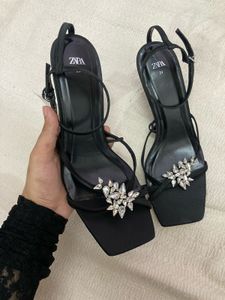 ZARA Sparkling Black Heels - Elegant &amp; Chic