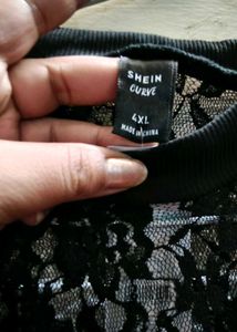 Price Drop Shein Curves Black Lace Bodysuit