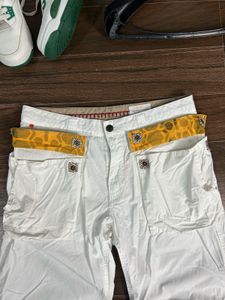 Men's White Cargo Shorts