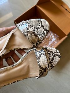 Snake Print Block Heels (New,Unused)