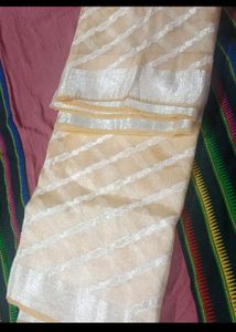 Beautiful Saree With Cotton Blouse