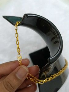 Double Layered Gold Necklace with Pendant