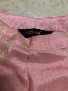Pink Partywear Kurta Pent Set