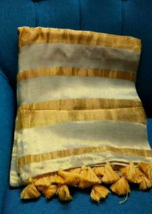 Elegant Golden Multissue Saree