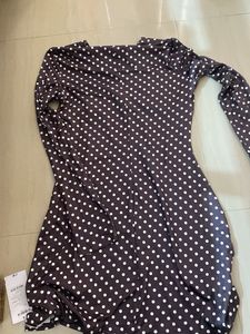 Polka Dot Long Sleeve Dress