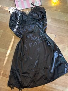 Black Satin Nightie