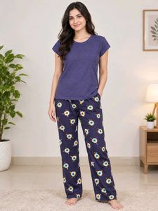 Cozy Eye Print Pajama Set