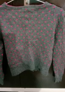 Grey Short Cardigan For Girls Nd Women