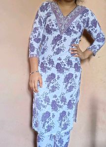 Beautiful Floral Print Kurta