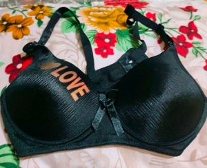 Black Padded Bra