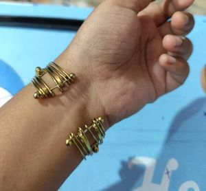 Gold Toned Stackable Bangles