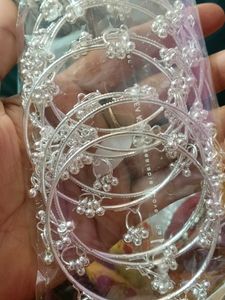 Elegant Silver Bangles