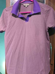 New Purple Collared T-Shirt