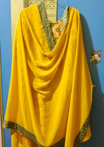 GEORGETTE WITH HAVVY EMBROIDERY WORK