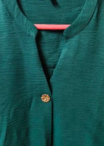 Elegant Green Long Sleeve Top