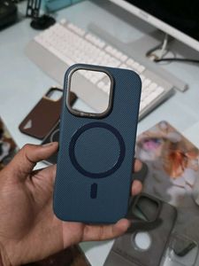 Blue Textured MagSafe Phone Case
