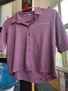 Disney Embroidered Button-Up Shirt