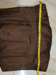 Women's Brown Strapless Corset Top