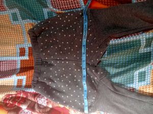 Girls' Star Print Grey Leggings