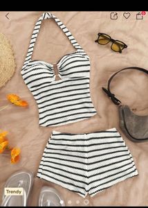 Striped Halter Set of 2