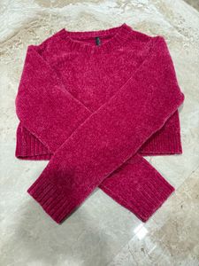 Cozy Chenille Crop Sweater