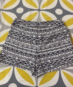 Monochrome Tribal Print Shorts