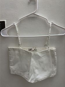 White Crop Top