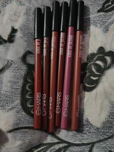 MARS Lip Liner + eyeshadow pencil +lipstick