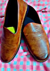 Men's Brown Leather Loafers