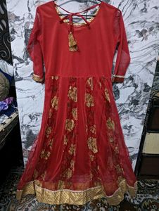 Stunning Red 👗🥳&amp; Gold Lehenga Choli