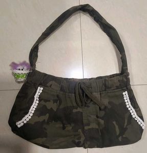 Handmade Camo Tote Bag