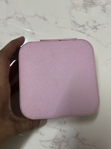 Pink Travel Jewelry Organizer Box