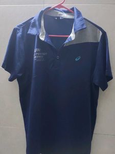 ASICS Blue Polo T-Shirt