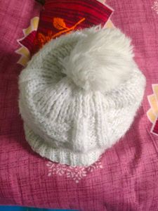 White Knitted Beanie