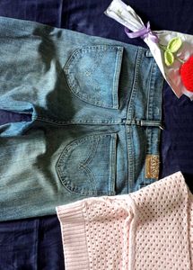 Light Wash Low waist Bootcut  Denim Jeans