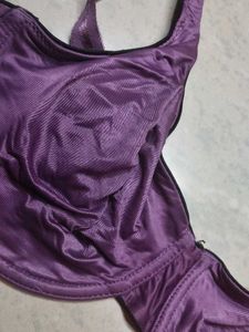 Purple Full Coverage Bra