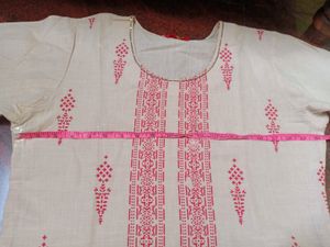 Ethnic Beige Kurti With Bell Sleeves From W Brand