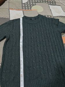 Classic Green Cable Knit Sweater 38 imported