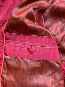 Men's Red Harrington Casual Zip up Jacket