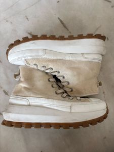 Chunky Sole Cream & White shoes
