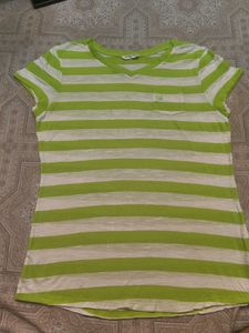 Woodland Striped V-Neck T-Shirt